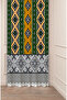 Authentic, Anatolian, Ethnic Patterned Special Design Digital Printed (Single Wing) Modern Stylish Background Curtain