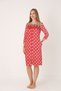 Women's Cotton Velvet Zippered Winter Dress 3167 - 3