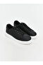 Men's Black Lace-Up Sneakers