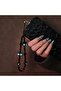 Lw Plastic [Lw] Monster cat mobile phone lanyard mobile phone chain pendant short black lanyard wris - 6