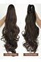 Dark Auburn Buckle Ponytail Hairpiece - Real Hair Texture - 3