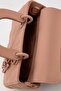 حقيبة يد مبطنة مع إكسسوارات سلسلة وردية - 3