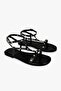Women's Auren Black Leather Trock Sandals