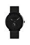 Men's Water Resistant Metal Analog Watch 9185 - 39 mm - Black