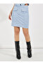 Tweed Mini Skirt with Flap Detail - 2