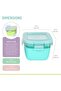Glass Food Storage Containers with Silicone Sleeve, Resistant Borosilicate, Airtight & Leakpro - 4