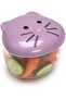 Animal Snack Containers with lids - Food Storage for Toddlers and Kids - Bulldog, Shark, Cat ( - 8