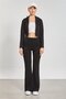 High Neck Zippered Women's Bodysuit - Black - 4