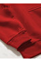 Oversized Red Hooded Sweatshirt Black Pants Jogger - Comfortable and Stylish Hoodie - 4