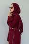 Women's Openwork Detailed Pleated Knitwear Midi Dress