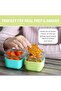 Glass Food Storage Containers with Silicone Sleeve, Resistant Borosilicate, Airtight & Leakpro - 7