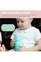 Silicone Water Bottle with Straw For Babies, Toddlers & Kids, BPA Free, Blue - 5