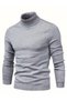 Men's High Neck Long Sleeve Fisherman's Knitwear