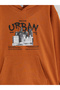 Lcw Kids Brown Hooded Boy Sweatshirt - 3