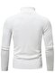 Men's High Neck Long Sleeve Fisherman's Knitwear - 3