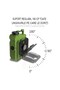 Mini Keychain Flashlight, USB C, Green - 5