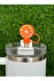 Orange Thermos Straw Ornament/Orange Plant Straw Protector/Orange Tangerine Straw Stopper - 2