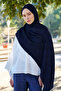 شال بنمط مونوغرام من ويلنيس - أزرق داكن - 4