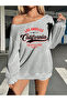 Women's California Printed Boat Neck Sweatshirt