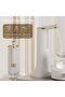 Folding Storage Water Pump, Desktop Quantitative Water Dispenser, White with Gold Accents - 6
