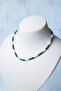 Certified Chrysocolla Howlite Silver Plated Natural Stone Pendant - 2