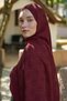 Welness Logo Pattern Shawl - Burgundy