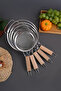 Wooden Handle Stainless Steel Flour Pasta Vegetable Strainer Sieve 16 cm - 4