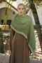 Inspired Gradient Pattern Shawl - Green - 3
