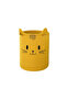 Striped Jute Cute Cat Kids Room Basket Toy and Laundry Organizer Foldable Organizer