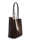 Women's Faux Leather Brown Suede Shoulder Bag - 2