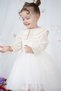 Baby Girl Dress Ruched Vintage Bebe Collar Birthday Wedding Special Occasion Party Evening Dress Baby Girl Dress - 8