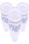 L.T.R LN-730 Mixing Bowl | 1 Piece, 3.75-Inch Size, White/Blue Durable Kitchen Bowl