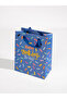 Birthday, Blue, Medium Gift Bag