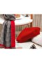 Women's Set of 2 Red Scarves and Painter Beret Set, Christmas Gift, Double-Sided Scarf, Painter Beret - 5