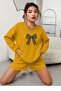 Unisex Sweatshirt with Ribbon Print