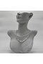 White Round Beaded Retro Gold Necklace - Gold