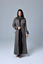 Blazer Design Tie Sleeves Abaya - 5