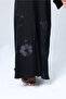 Floral Applique Elegant Plain Abaya - 2