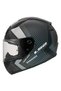 RAPID 2 EXTRA KAPALI KASK MAT SİYAH-GRİ - 2