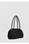 Braided Pattern Leather Shoulder Bag