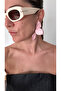 Pink Flower Shaped Large Earrings - 2
