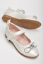 Very Light, Very Comfortable Insole, Orthopedic Stone Detailed Pearl Ribbon Ballerinas - 2