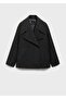 Maxi wool coat with flap - 3