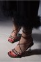 Elegance Stone-Embellished Sparkling Silver Lame Gray Ankle-Strap Transparent Heeled Stylish Evening Dress Shoes