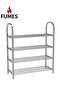 4-Tier Stainless Steel Shoe Rack – Durable & Space-Saving Organizer for Shoes Entryway and Closet