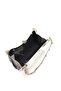 Silver Color Laser Fabric Wavy Glitter Black Evening Dress Clutch Chain Strap Hand Wedding Engagement Evening Bag - 4