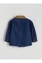 Baby Boy Jean Jacket with Contrast Collar - 2