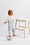 Muslin Baby Salopet Jumpsuit - Baby Blue - 2