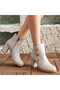 Women's Boots Comfortable for Daily Use Side Accessory Detail Zippered Waterproof Boots - 4