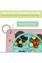 100% Food Grade Silicone Placemat with Raised Edge for Babies, Toddler and Kids - 4